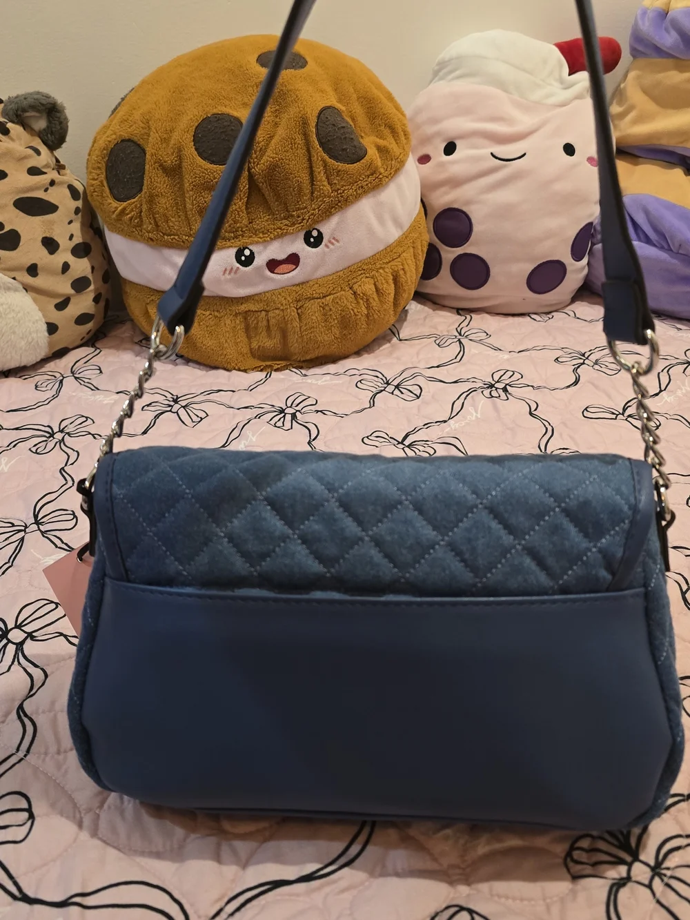 Juicy Couture Embellished Denim Shoulder Bag in Blue